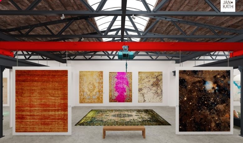 Blick in den virtuellen Showroom des Bochumer Teppich-Designers Jan Kath