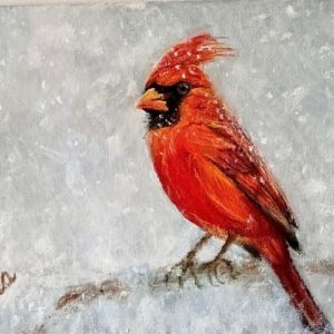 Roter Kardinal Roter Kardinal aus der Vogelserie von Ingrid Laplante