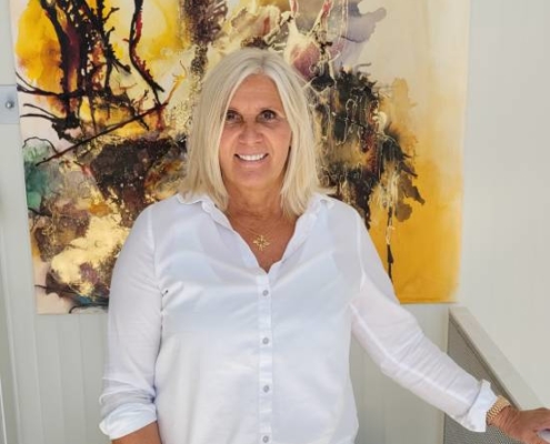Marlies Maske fertigt auf Wunsch auch abstrakt-intuitive Kunst nach Maß an