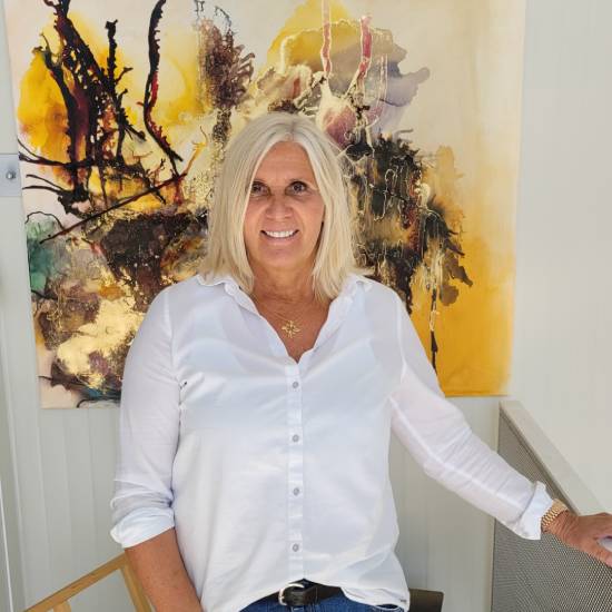 Marlies Maske fertigt auf Wunsch auch abstrakt-intuitive Kunst nach Maß an