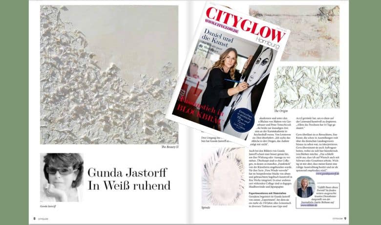 Gunda Jastorff in der Märzausgabe der City Glow
