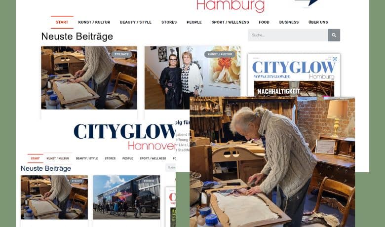 Piet Baumgarten kommt in den Juni Ausgaben der City Glow als Restaurator aus Stormarn groß raus