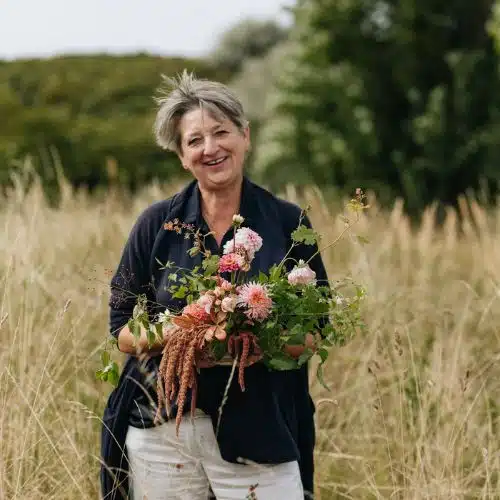 Porträt von Andrea David, die der Slowflower-Vereinigung angehört