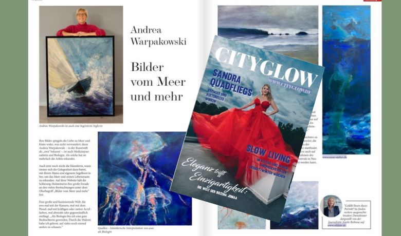 Andrea Warpakowski in der November-Ausgabe der City Glow