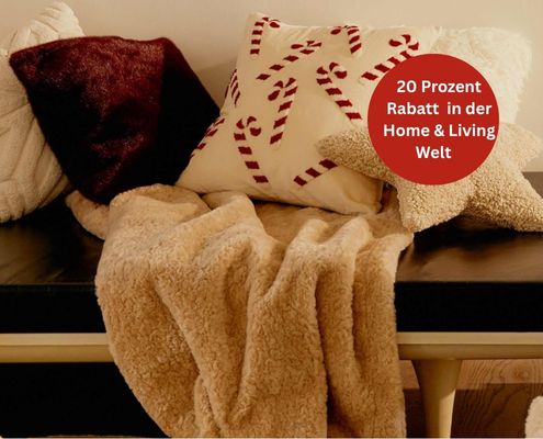 20 Prozent Rabatt auf das Sortiment bei Breuninger in der Home & Living Welt