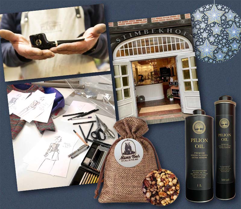 Geschenkideen für den Lifestyle aus Handwerk, Maßanfertigung, Genuss und Erlesenem
