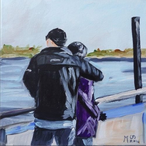 Maren Goericke und ihr Bild Zu Zweit Maren Goericke und ihr Bild "Zu Zweit"