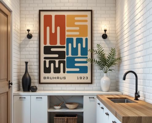 Kunstdruck im Bauhaus-Stil Kunstdruck im Bauhaus-Stil