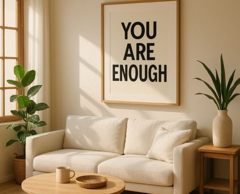 Kunstdruck mit Affirmation Kunstdruck mit positiver Affirmation