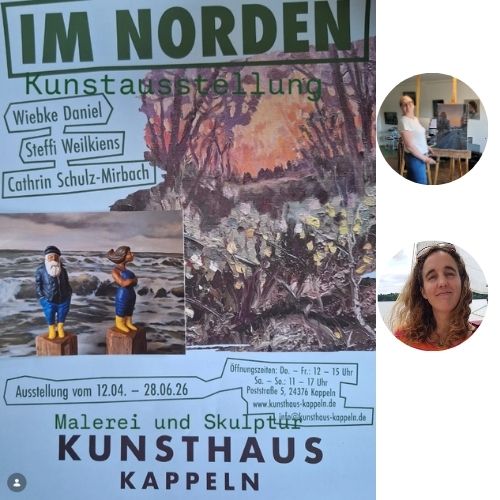 Ausstellung von Wiebke Daniel und der Sägebiene am 12. April in Kappeln